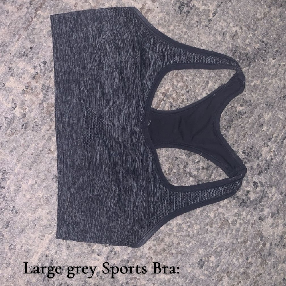 Grey Sports Bra